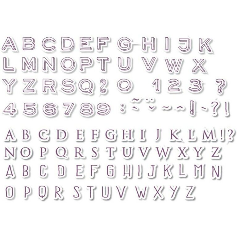 Stampo Scrap mini alphabet
