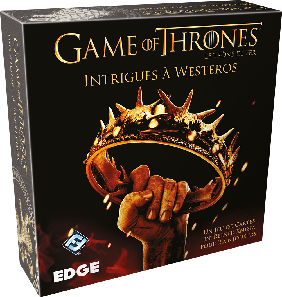 Jeu de cartes de Reiner Knizia Game of thrones intrigues à Westeros